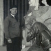 SORIANO-MONTAGUT, INNOCENCI : L'escultor amb el pas Loraci a lhort (1943), de la Cofradia del Silencio de Oviedo