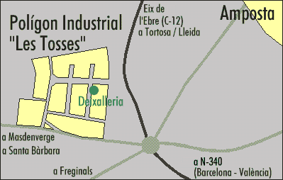 Agenda 21 d'Amposta . Situació de la deixalleria