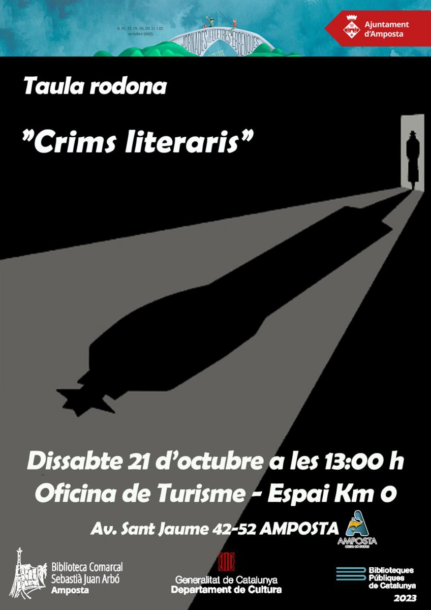 Crims literaris. XVIII Jornades de les Lletres Ebrenques.