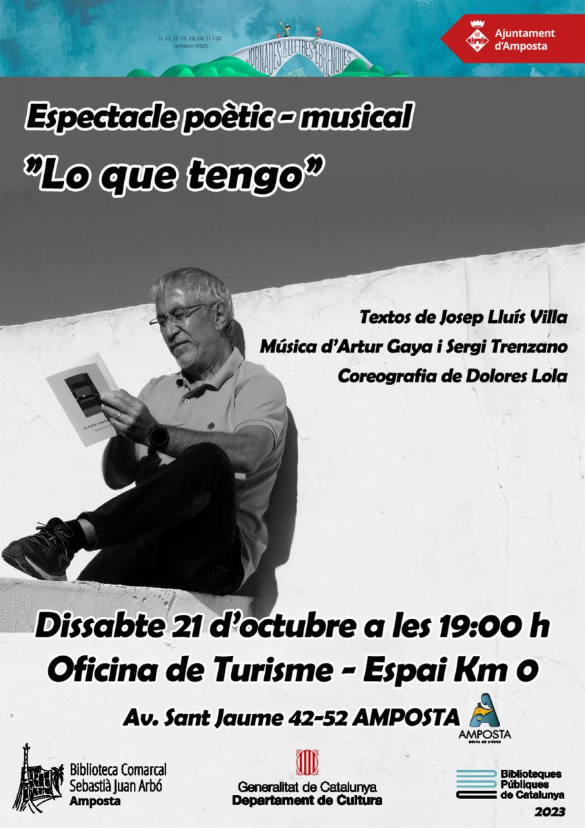 Lo que tengo. XVIII Jornades de les Lletres Ebrenques.