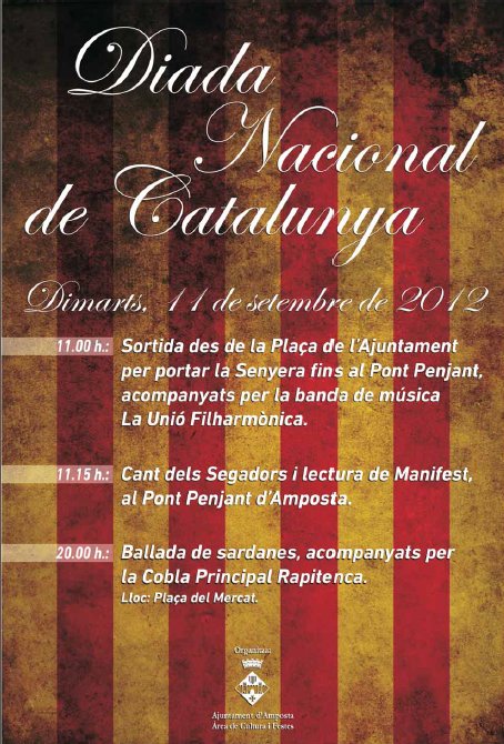 Ajuntament d´Amposta > Comunicació > DIADA NACIONAL DE CATALUNYA