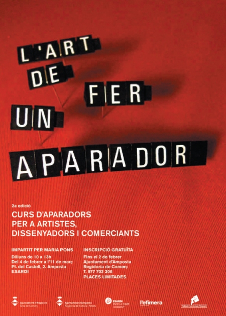 Ajuntament d´Amposta > Comunicació > El segon curs d’aparadors començarà el dia 4 de febrer