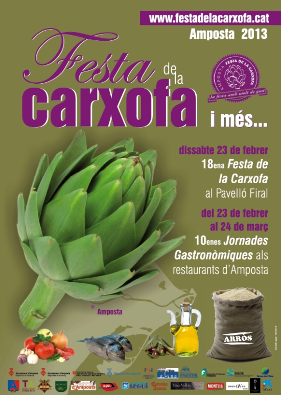 Ajuntament d´Amposta > Comunicació > 18ena. Festa de la Carxofa i 10enes. Jornades Gastronòmiques als restaurants d’Amposta