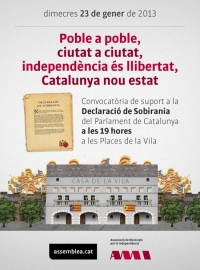 MANIFEST SOBRE LA DECLARACIÓ DE SOBIRANIA DEL POBLE DE CATALUNYA I EL PROCÉS DE TRANSICIÓ NACIONAL