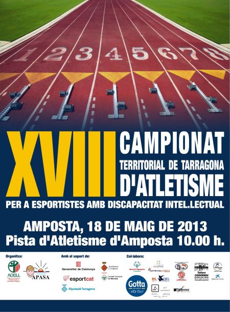 Ajuntament d´Amposta > Comunicació > Amposta acollirà 18e. Campionat Territorial de Tarragona d’Atletisme  per a esportistes amb discapacitat intel·lectual.