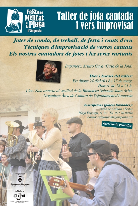 Ajuntament d´Amposta > Comunicació > TALLER DE JOTA CANTADA I VERS IMPROVISAT