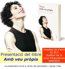 Presentació del llibre «Amb veu pròpia» de Nina.