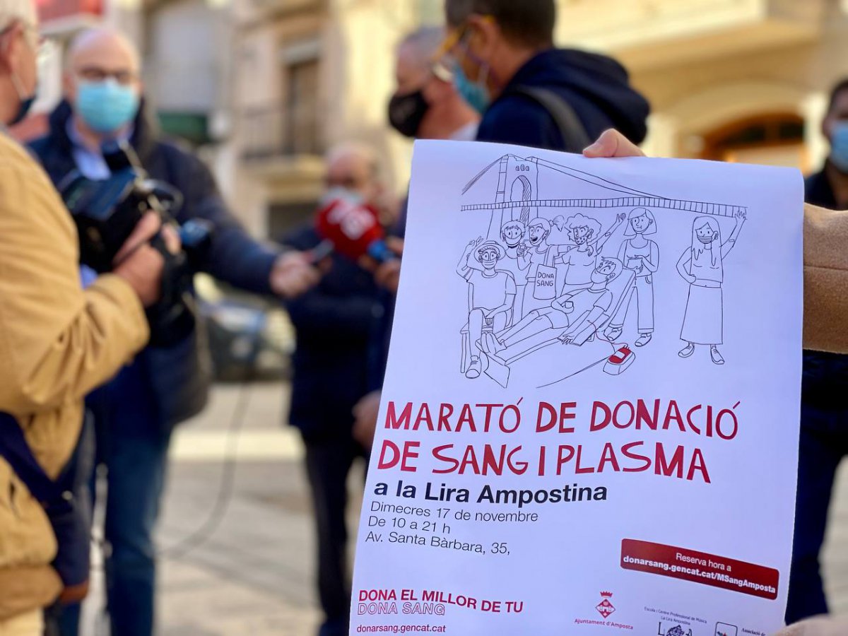Amposta acull la Marató de Donants de Sang amb l’objectiu de superar les 279 donacions