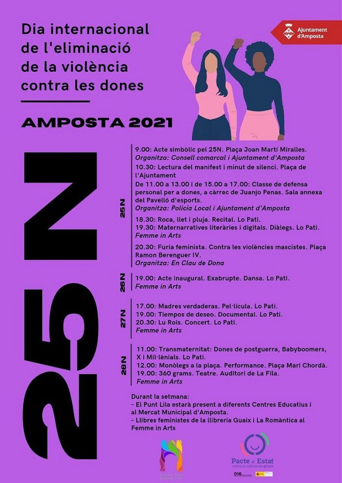 El festival Femme in Arts aglutina bona part dels actes del Dia de l’eliminació de la violència contra les dones