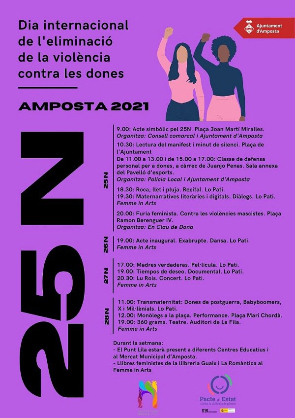 El Femme in Arts aglutina bona part dels actes del Dia de l’eliminació de la violència contra les dones