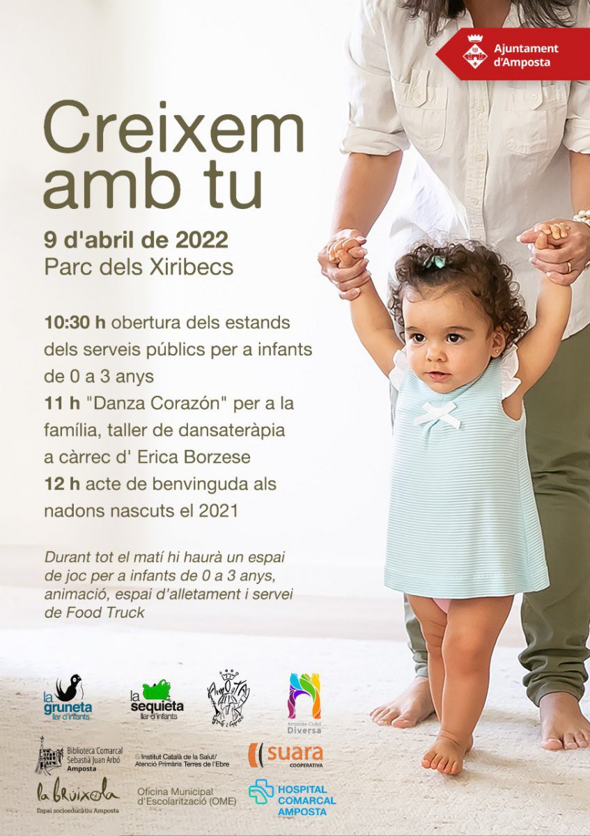 "Creixem amb tu", la iniciativa que donarà la benvinguda als nadons d’Amposta