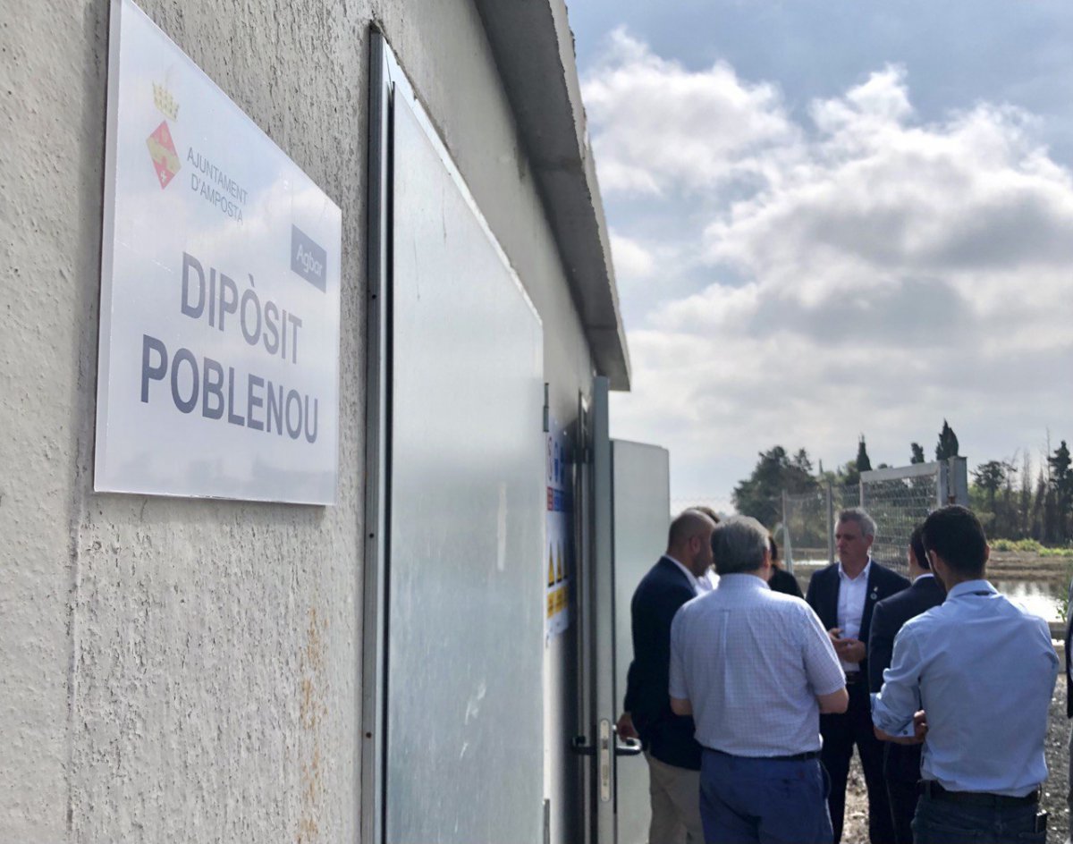 S’inauguren les obres del nou dipòsit d’aigua del Poble Nou, que millorarà el subministrament d’aquest nucli i dels Eucaliptus