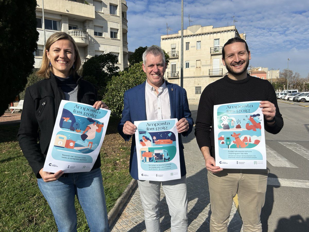 "Amposta fas goig", la nova campanya de sensibilització per fomentar el civisme i la sostenibilitat