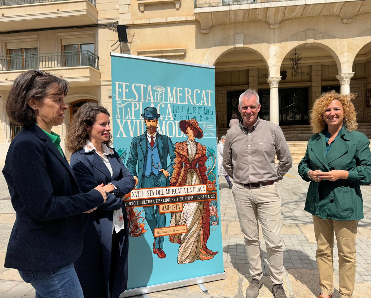 Amposta es prepara per a la Festa del Mercat a la Plaça amb prop de 110 actes i activitats