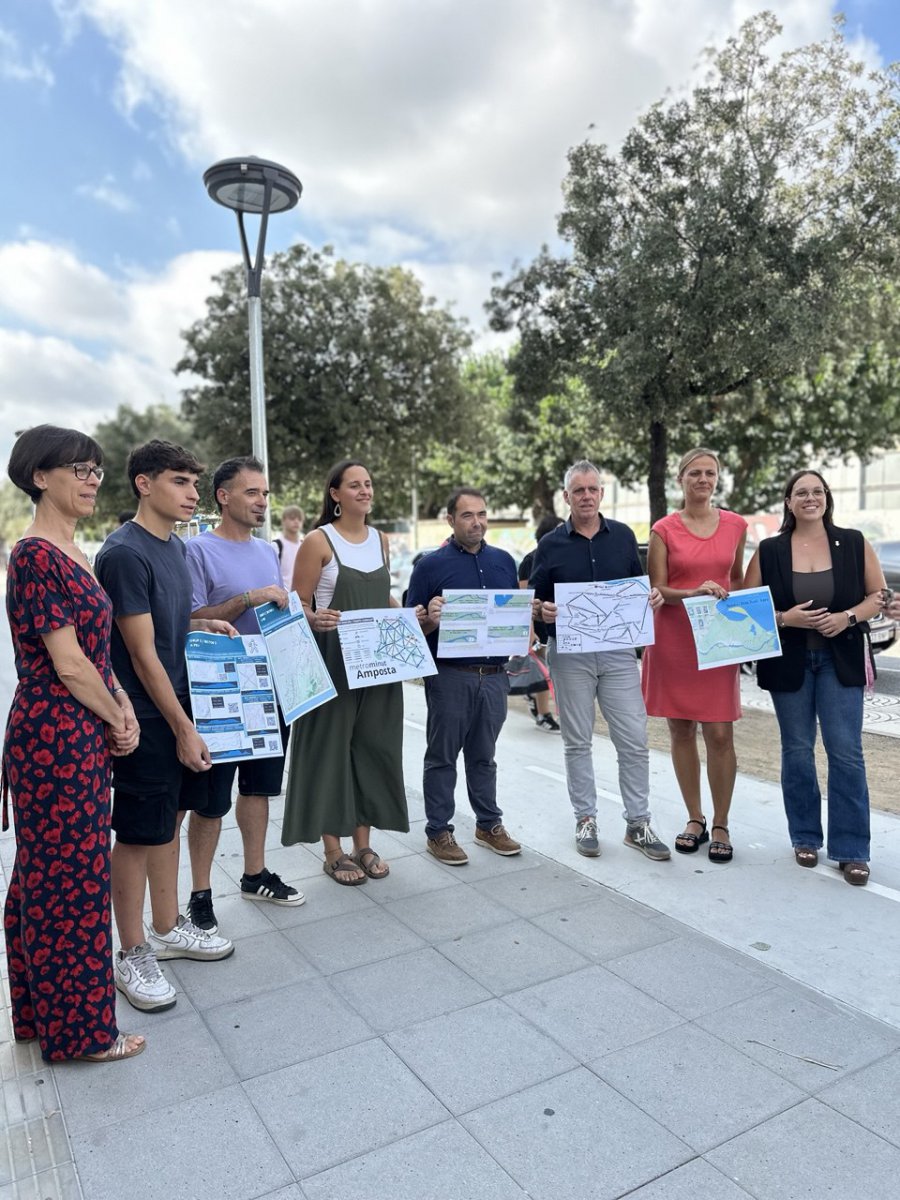 Amposta presenta "Metrominut", un mapa per fomentar la mobilitat sostenible