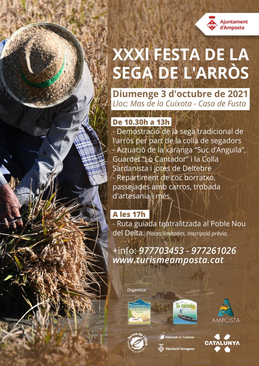 Ajuntament d´Amposta > agenda > XXXI Festa de la Sega de l’Arròs d’Amposta