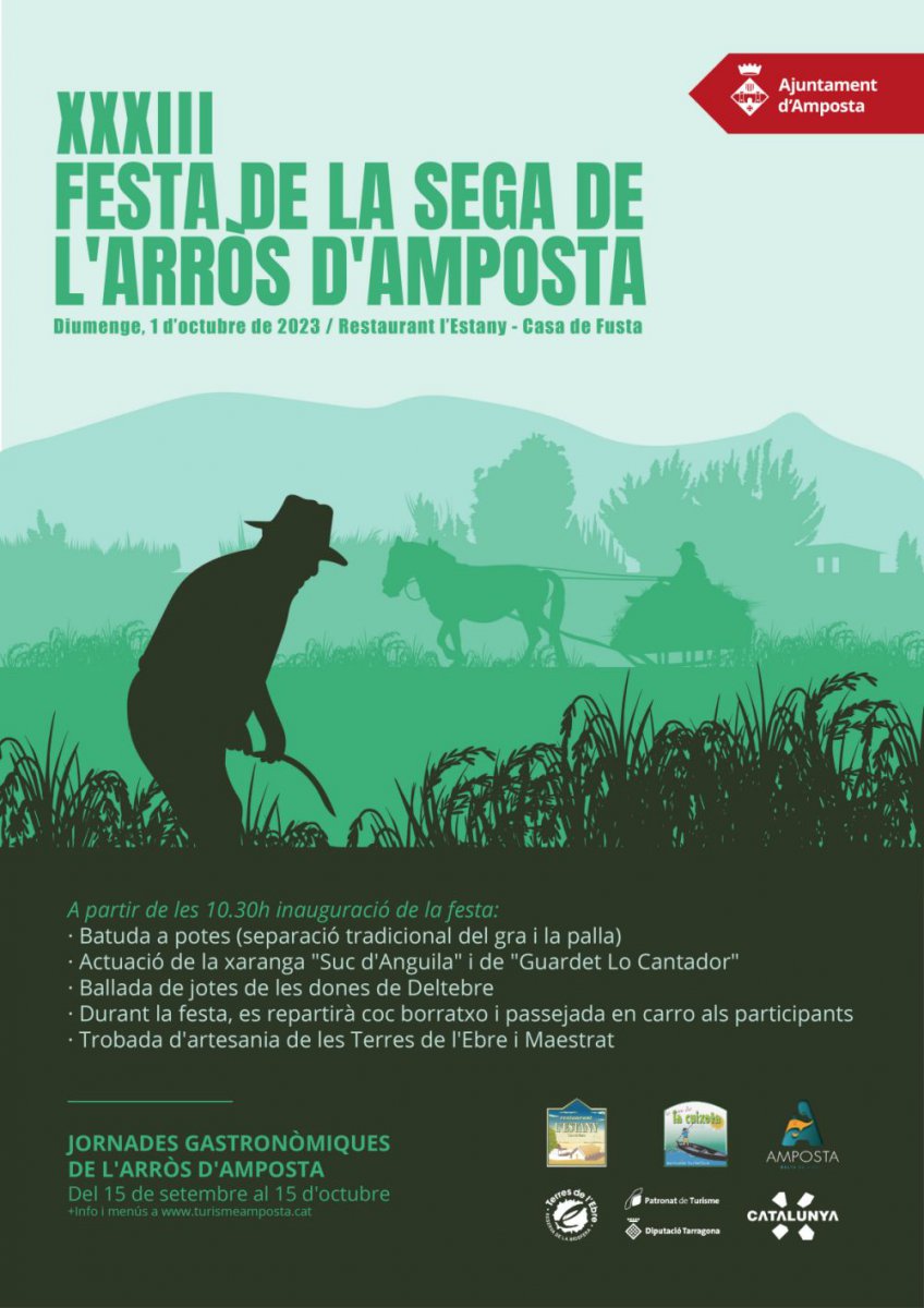 Ajuntament d´Amposta > agenda > XXXIII Festa de la Sega de l’Arròs
