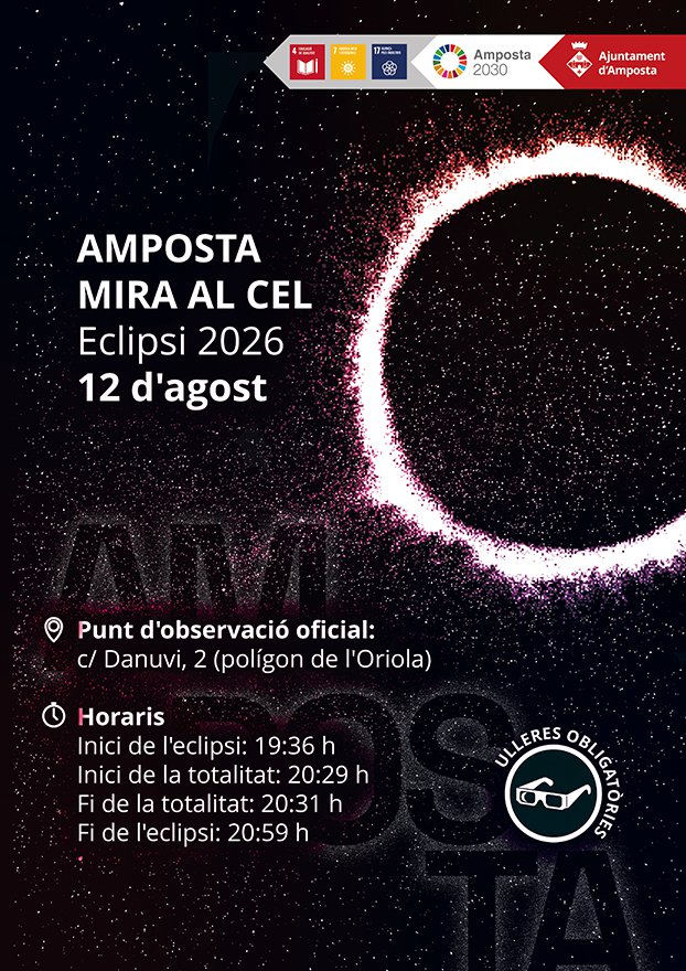 Amposta es prepara per veure l&rsquo;eclipsi solar total del 12 d&rsquo;agost
