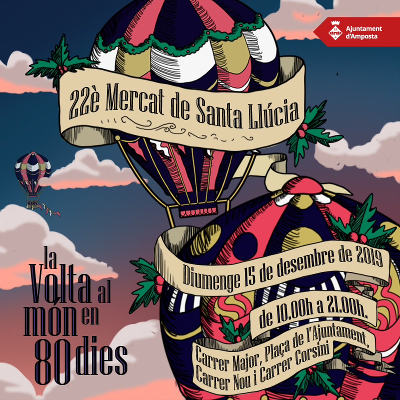 Ajuntament d´Amposta > Comunicació > Prop de 60 parades participaran al 22è Mercat de Santa Llúcia