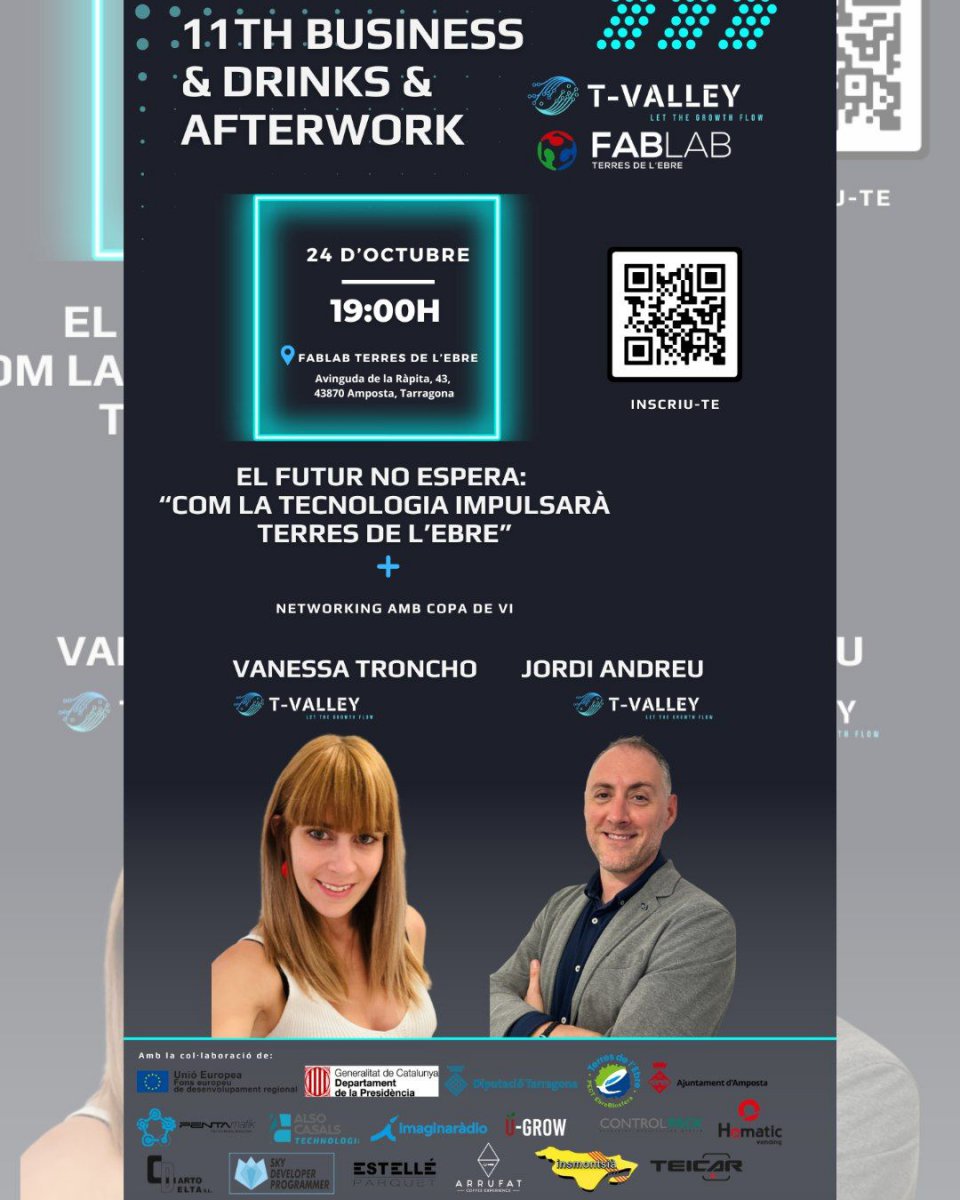 Ajuntament d´Amposta > agenda > Afterwork. El futur no espera: Com la tecnologia impulsarà les Terres de l’Ebre