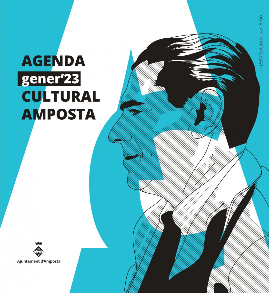 Sebastià J. Arbó, protagonista de les portades de l’agenda cultural del 2023