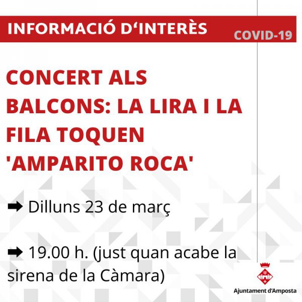 COVID-19: Música als balcons