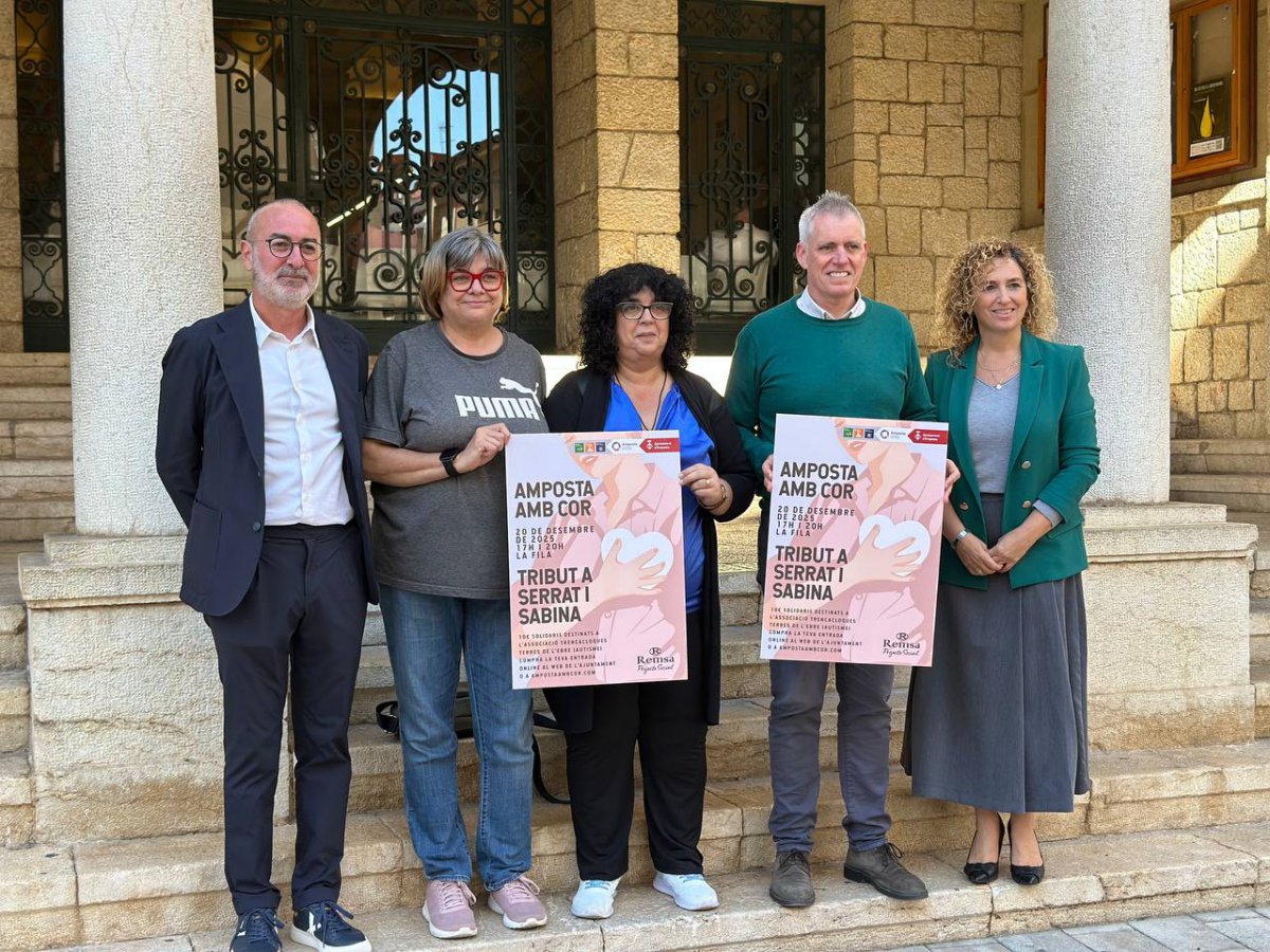 Amposta celebra una nova edició del festival solidari "Amposta amb cor" amb un tribut a Sabina i Serrat