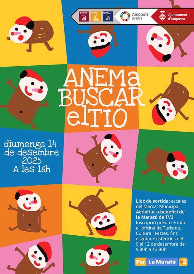 Ajuntament d´Amposta > agenda > Anem a buscar el tió 2025. Activitat a benefici de la Marató de TV3