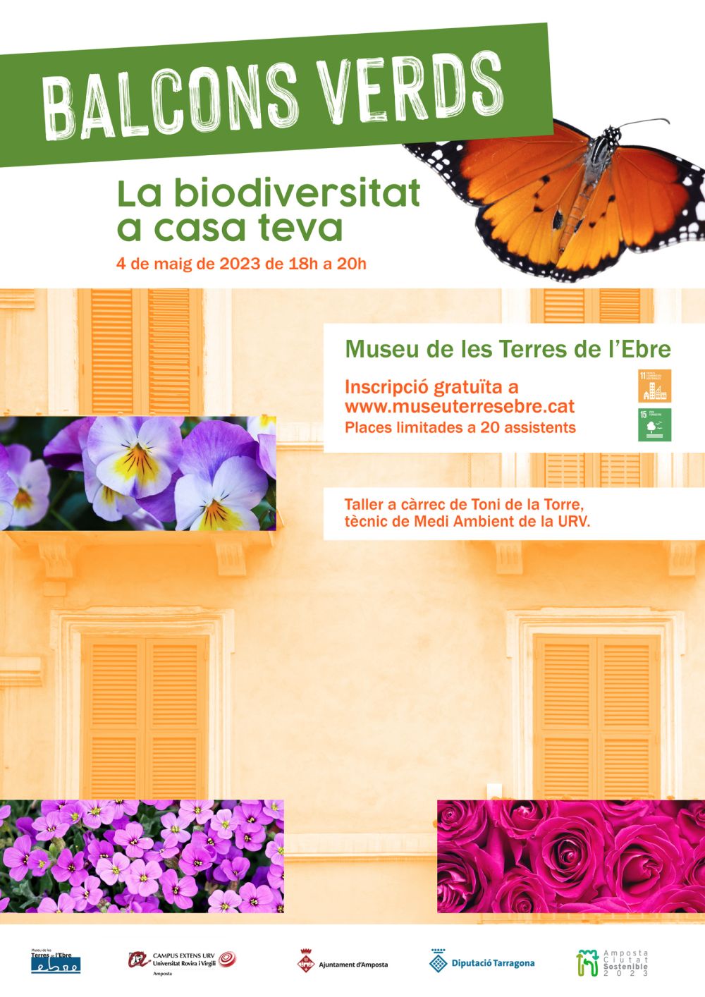 Ajuntament d´Amposta > agenda > ** AJORNAT ** Taller Balcons Verds: la biodiversitat a casa teva