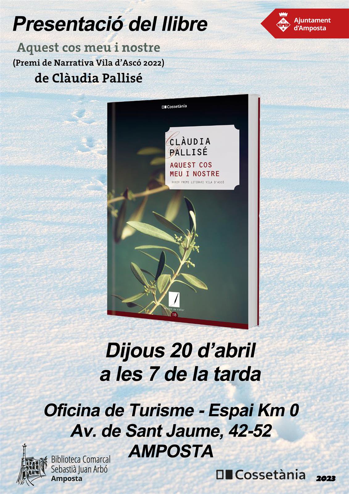 Presentació del llibre "Aquest cos meu i nostre" de Clàudia Pallisé.