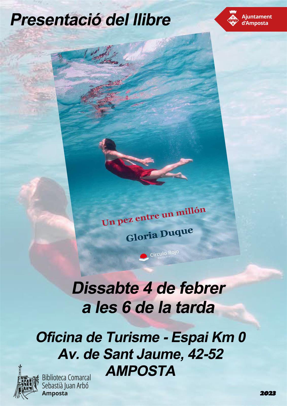 Presentació del llibre "Un pez entre un millón", de Glòria Duque.