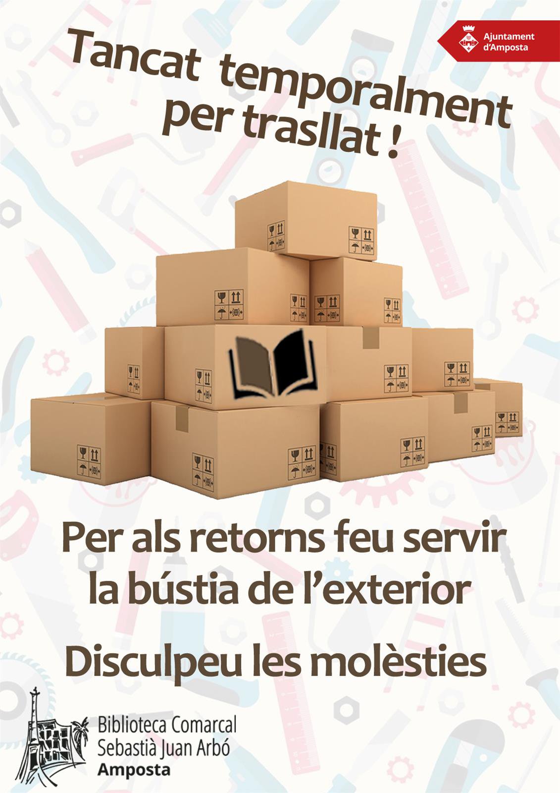 Tancament temporal de la biblioteca
