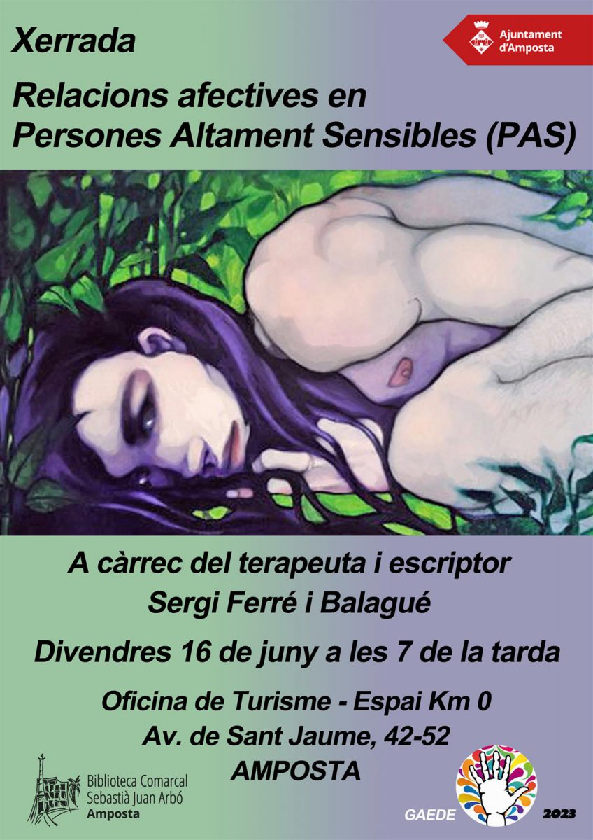 Xerrada "Relacions afectives en persones altament sensibles (PAS)"