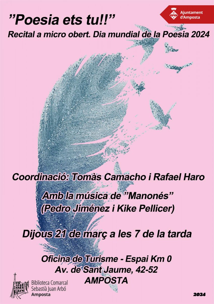 Celebració del Dia Mundial de la Poesia 2024.