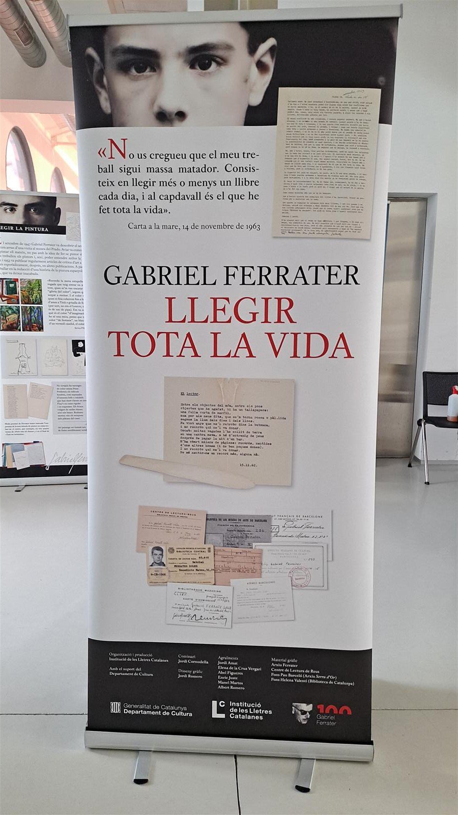 Exposició "Gabriel Ferrater. Llegir tota la vida".