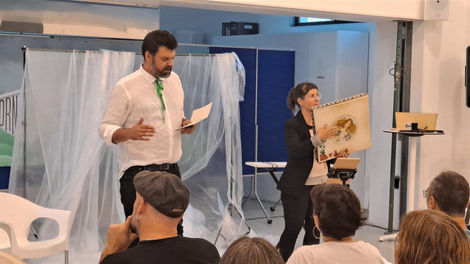 Imatges del recital poètic "Versos de boira i agua".