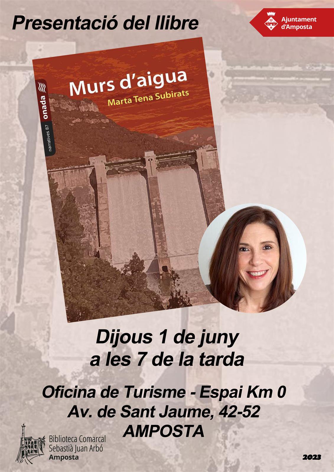 Presentació del llibre "Murs d’aigua" de Marta Tena.
