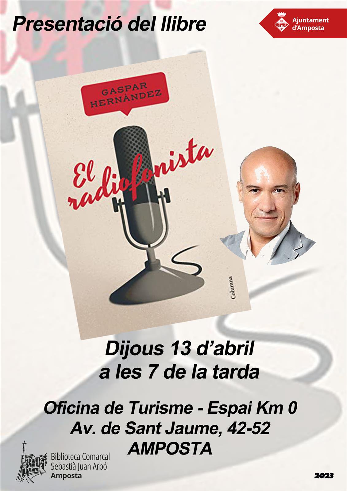 Presentació del llibre "El radiofonista", de Gaspar Hernández.