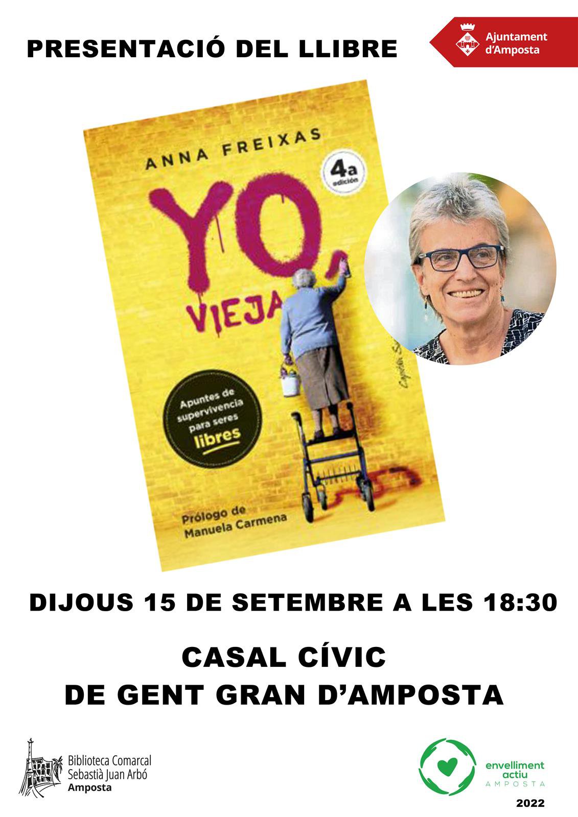 Presentació del llibre "Yo vieja", d’Anna Freixas