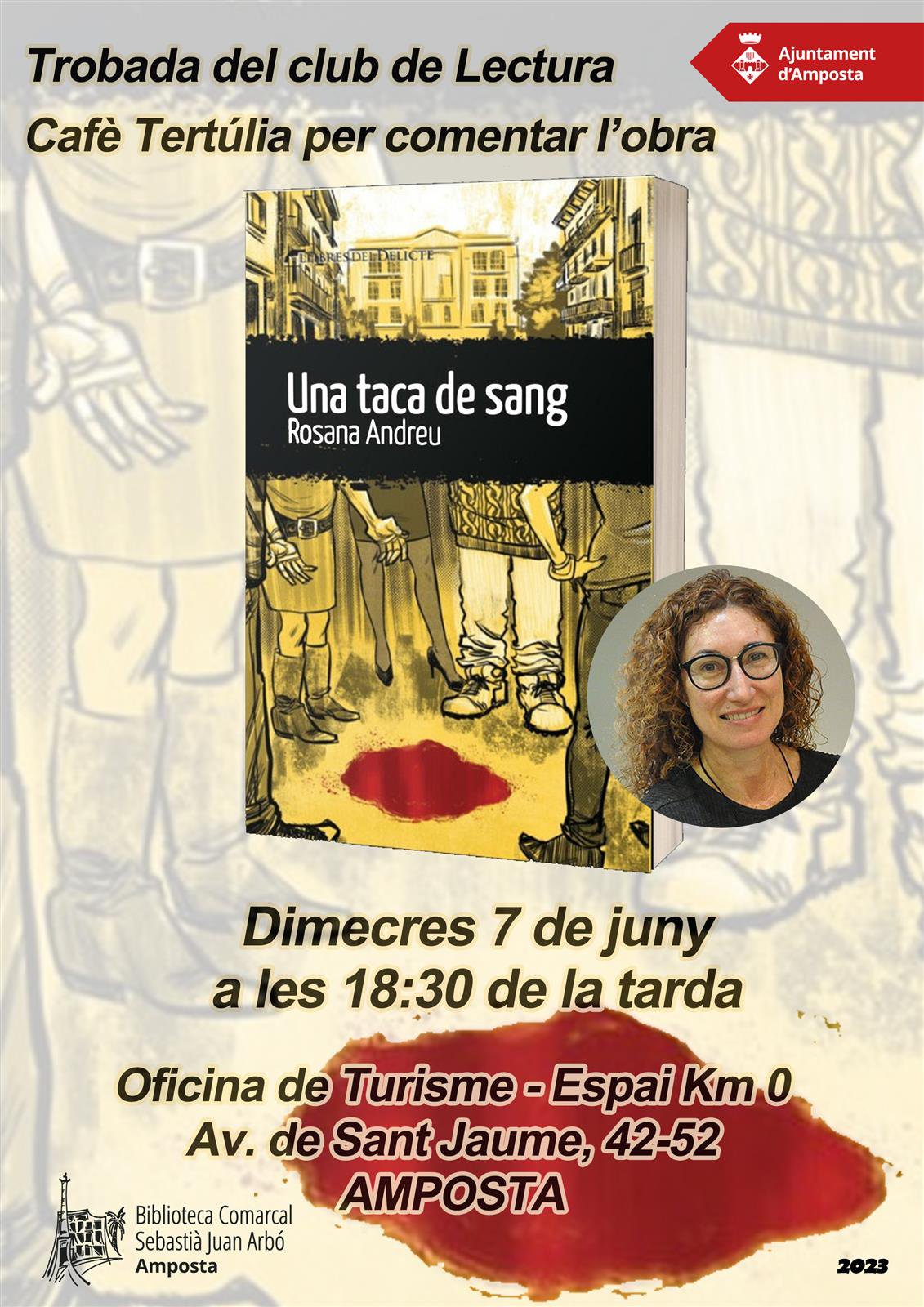 Trobada del club de Lectura Cafè Tertúlia amb l’escriptora Rosana Andreu