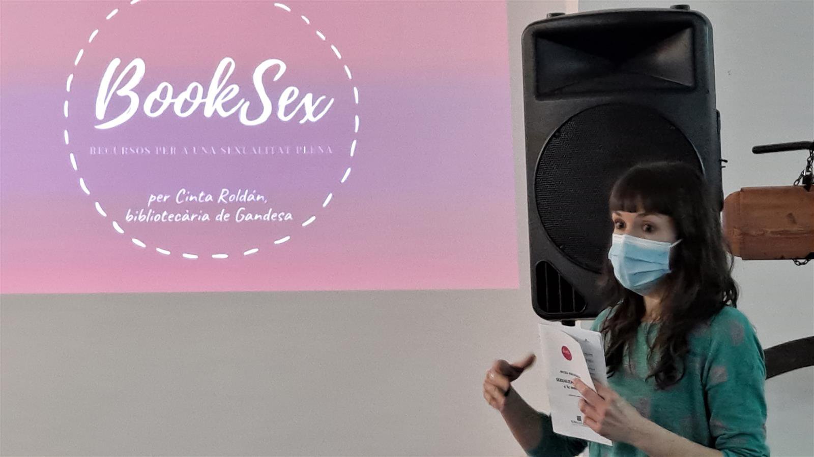 Imatges de la xerrada "Booksex", per Cinta Roldán