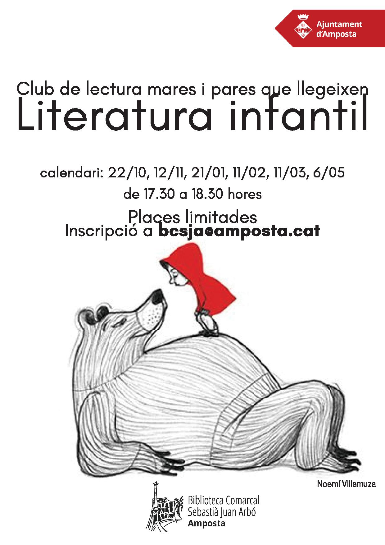 Ajuntament d´Amposta > agenda > Club de lectura de mares i pares que llegeixen literatura infantil