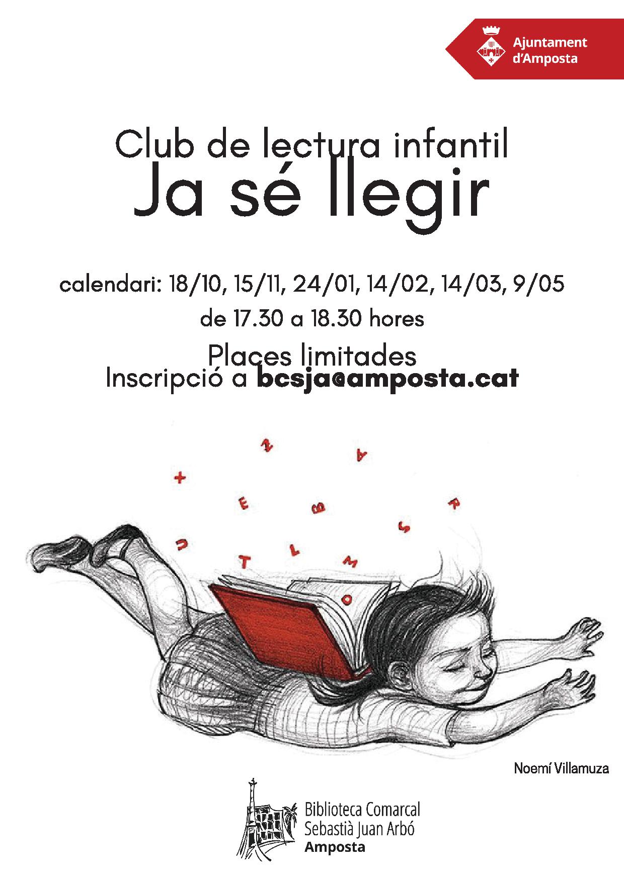 Ajuntament d´Amposta > agenda > Club de lectura infantil "Ja sé llegir"
