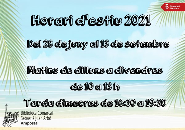 Horari d’estiu 2021