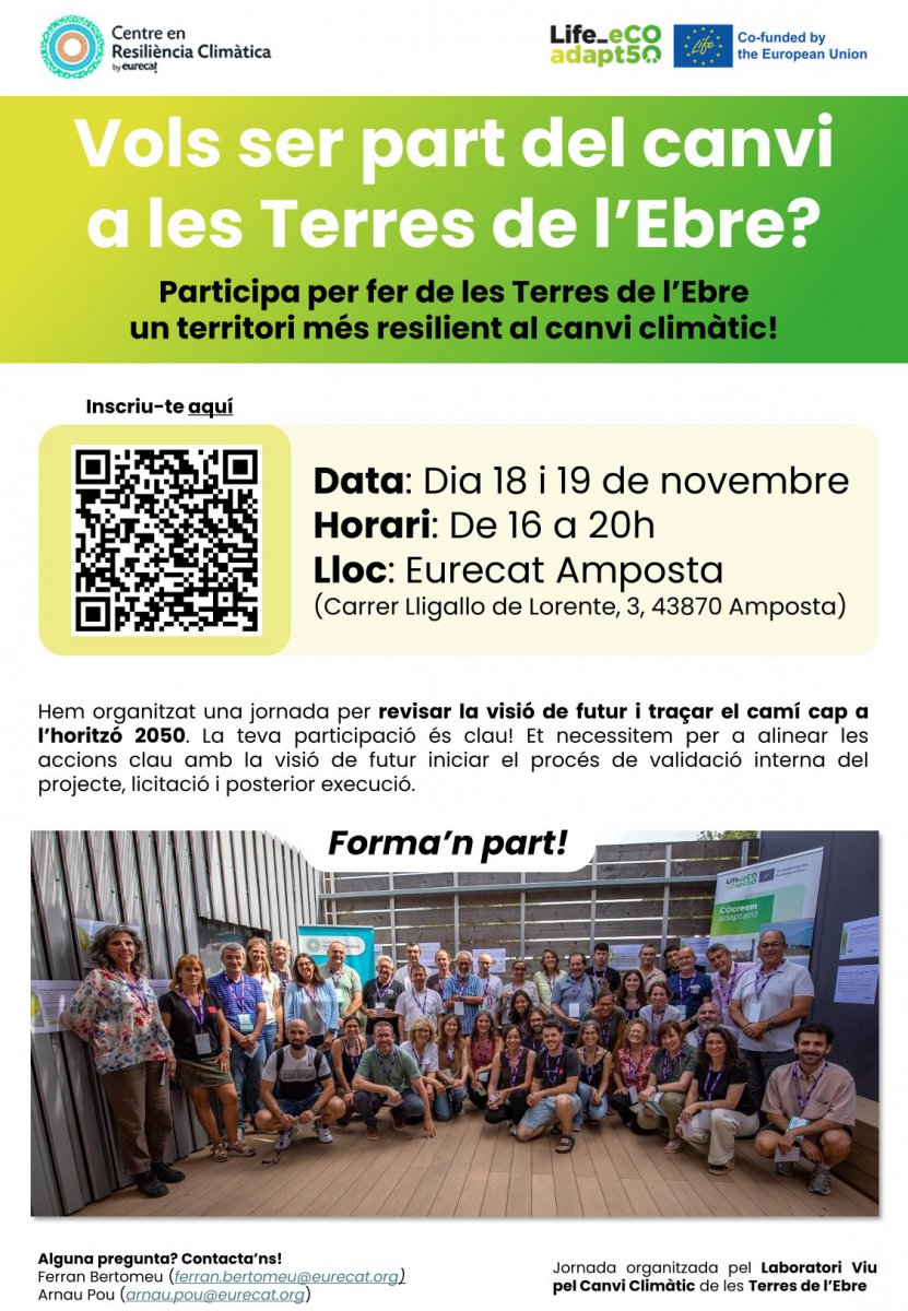 Amposta, seu del Laboratori Viu pel Canvi Climàtic de les Terres de l’Ebre, organitzat per Eurecat