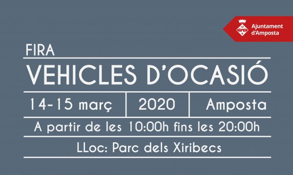Més de 2.000 metres d’exposició a la Fira del vehicle d’ocasió d’Amposta