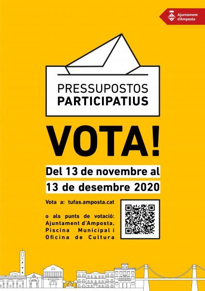 Arranca la fase de votació dels pressupostos participatius  Tu fas Amposta! 2020-2021