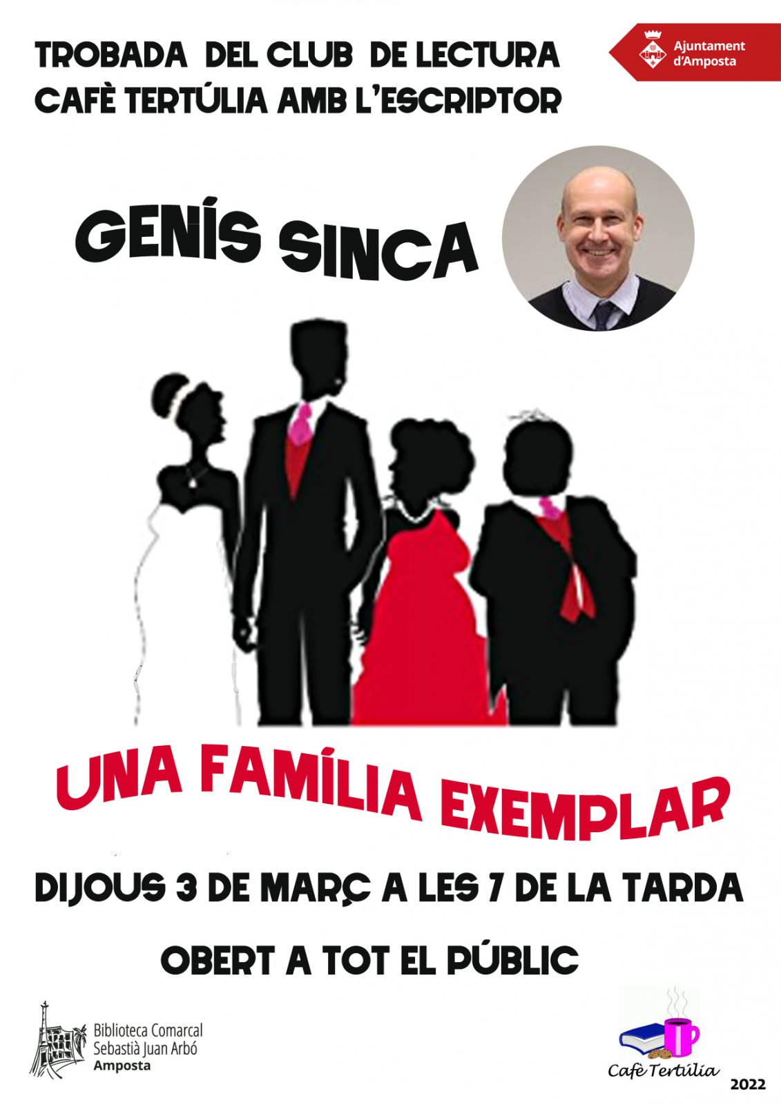 Trobada del club de lectura Cafè Tertúlia amb l’escriptor Genís Sinca