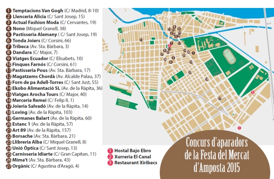 Ajuntament d´Amposta > Comunicació > Concurs d’aparadors de la 7ena Festa del Mercat a la Plaça