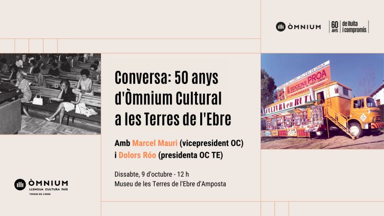 Ajuntament d´Amposta > agenda > Conversa: "50 anys d’Òmnium Cultural a les Terres de l’Ebre"
